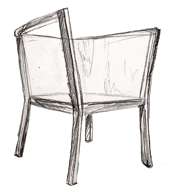 Croquis d'une chaise du MAD